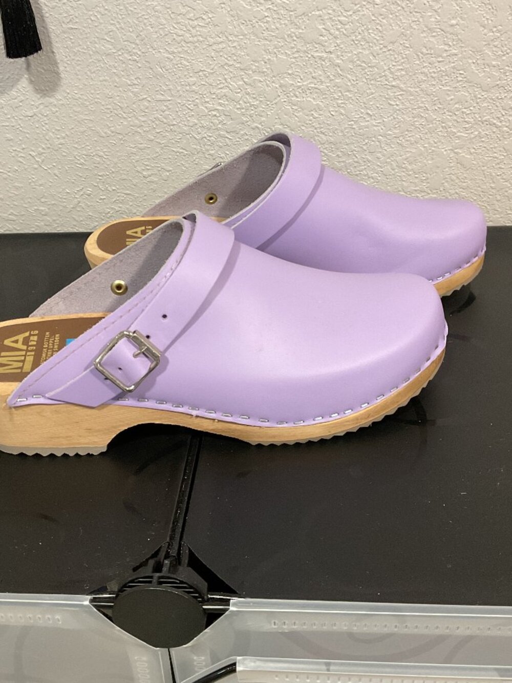 NEW Mia Alma lilac leather clog 41 - Picture 2 of 8